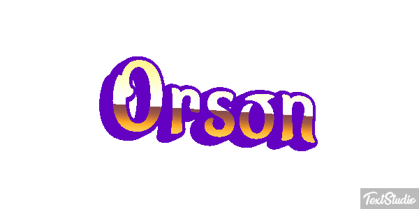 Orson Tekst effect