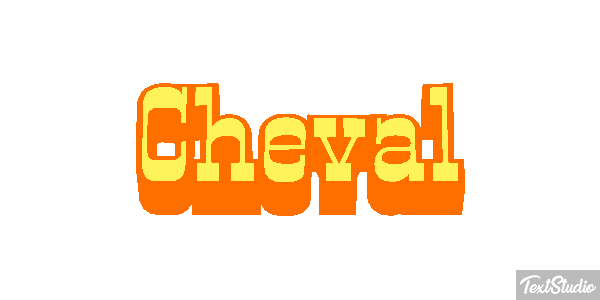 Cheval Effet de texte