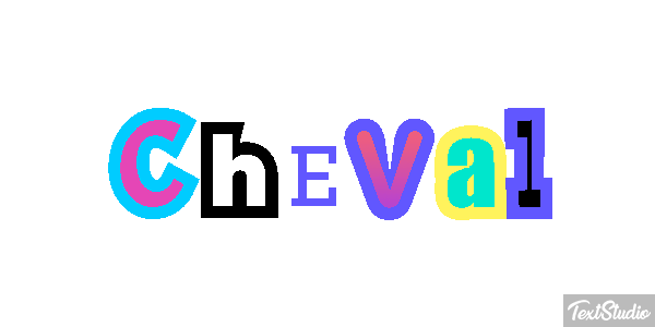 Cheval Effet de texte