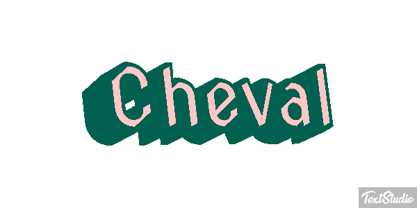Cheval Effet de texte