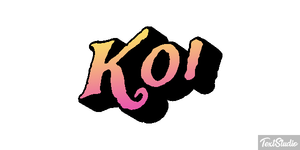 Koi テキスト効果