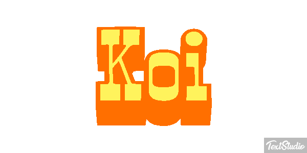 Koi テキスト効果