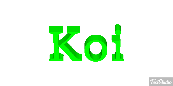 Koi テキスト効果