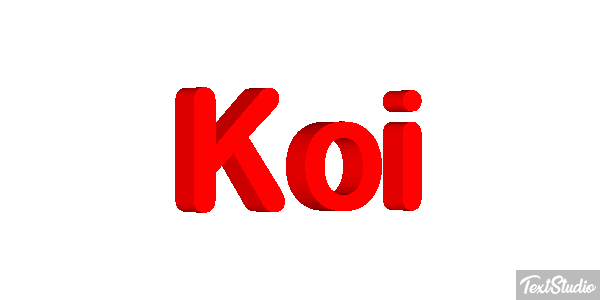 Koi テキスト効果