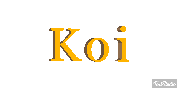 Koi テキスト効果