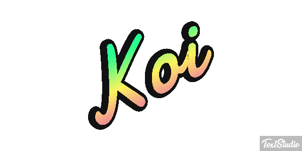 Koi テキスト効果