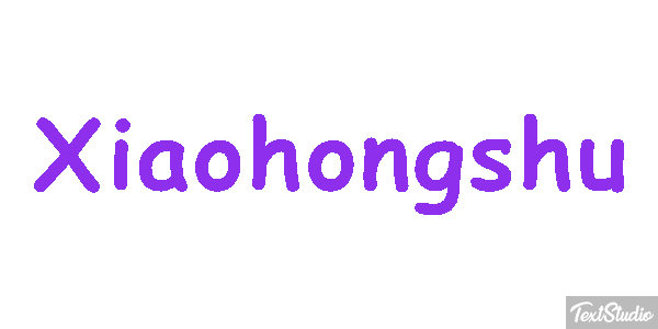 Xiaohongshu Efecto de texto