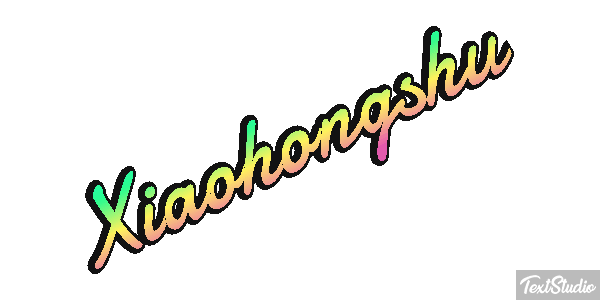 Xiaohongshu Efecto de texto