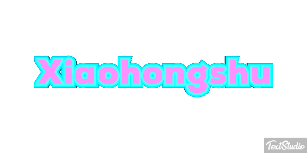 Xiaohongshu Efecto de texto