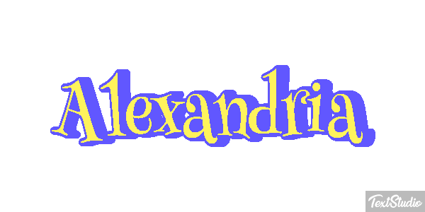 Alexandria Texteffekt