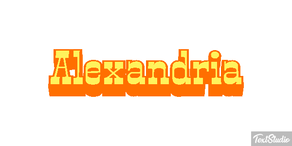 Alexandria Texteffekt