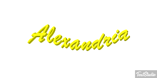 Alexandria Texteffekt