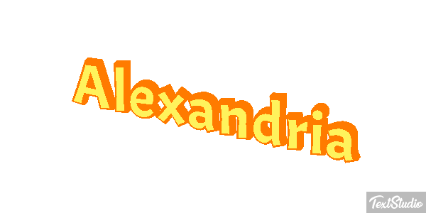 Alexandria Texteffekt