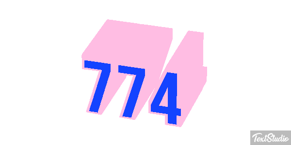 774 Texteffekt