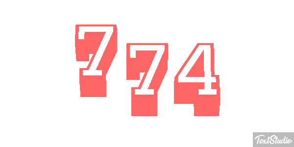 774 Texteffekt