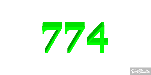 774 Texteffekt