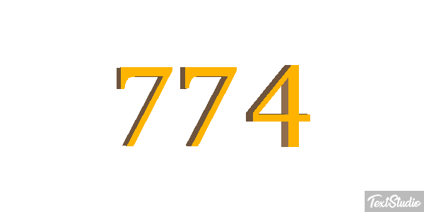 774 Texteffekt