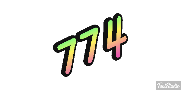 774 Texteffekt