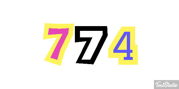 774 Texteffekt