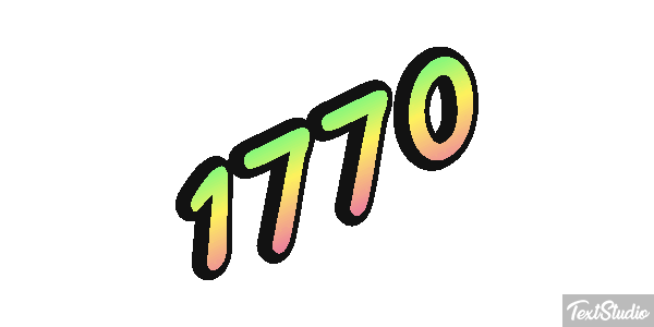 1770 Текстовый эффект