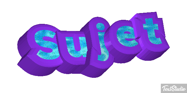 Sujet Effet de texte