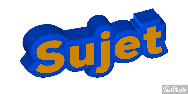 Sujet Effet de texte