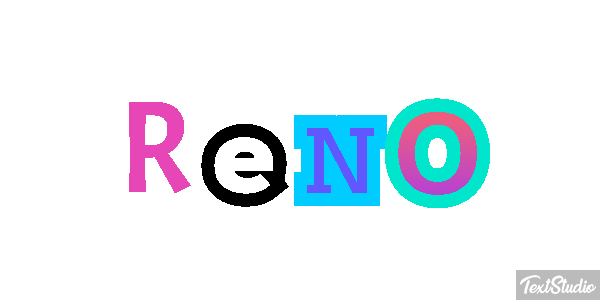 Reno Текстовый эффект