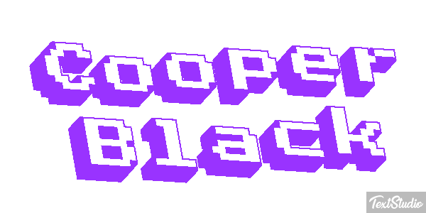 Cooper Black テキスト効果