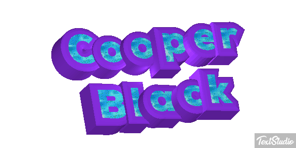 Cooper Black テキスト効果