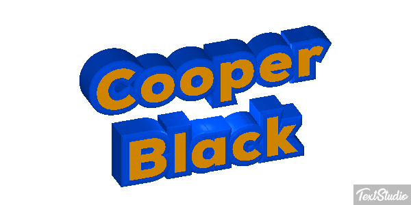 Cooper Black テキスト効果