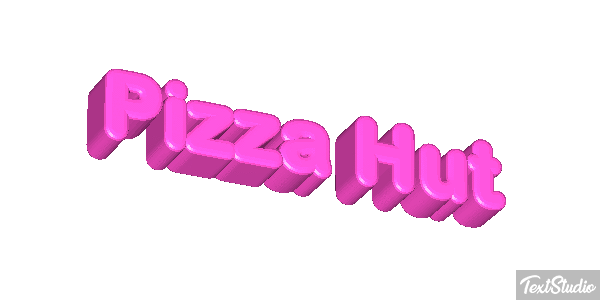 Pizza Hut Texteffekt