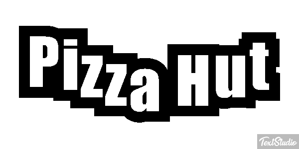 Pizza Hut Texteffekt