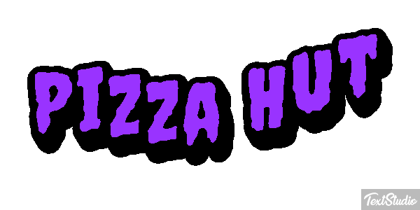 Pizza Hut Texteffekt