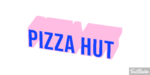 Pizza Hut Texteffekt