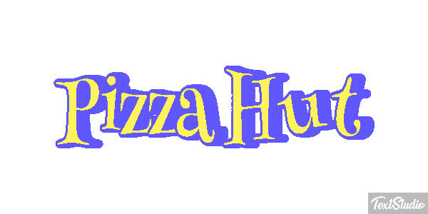 Pizza Hut Texteffekt