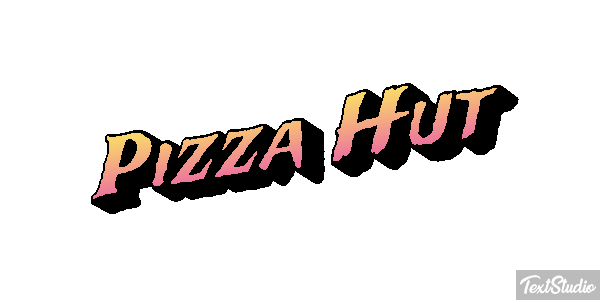 Pizza Hut Texteffekt