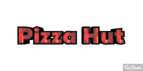 Pizza Hut Texteffekt