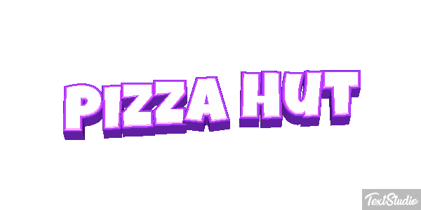 Pizza Hut Texteffekt