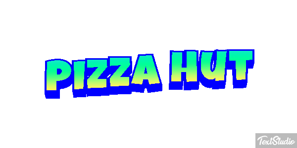 Pizza Hut Texteffekt
