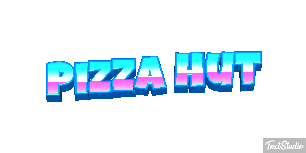 Pizza Hut Texteffekt
