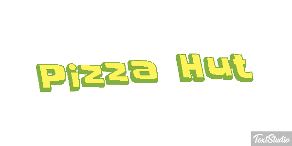 Pizza Hut Texteffekt