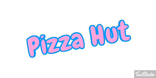 Pizza Hut Texteffekt