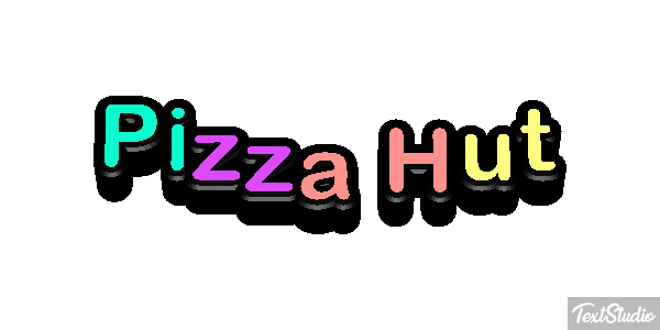 Pizza Hut Texteffekt