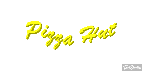 Pizza Hut Texteffekt
