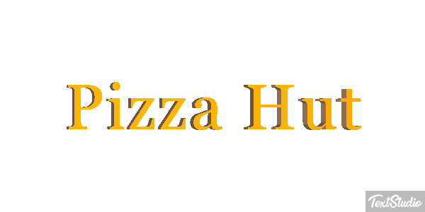 Pizza Hut Texteffekt