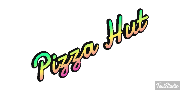 Pizza Hut Texteffekt