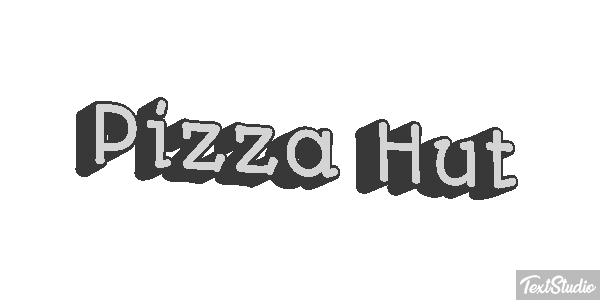 Pizza Hut Texteffekt