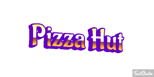 Pizza Hut Texteffekt