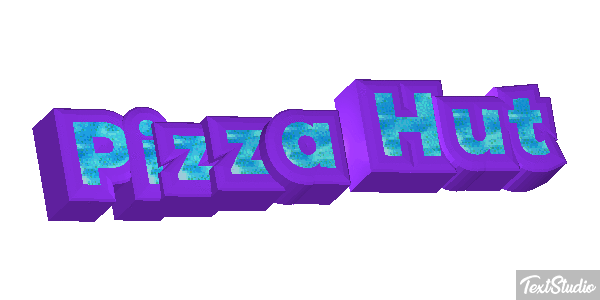 Pizza Hut Texteffekt