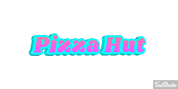 Pizza Hut Texteffekt